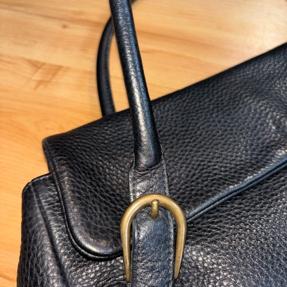 MIUMIU Archive Tote Semi Shoulder bag Logo Leather Black - Picture 11 of 14